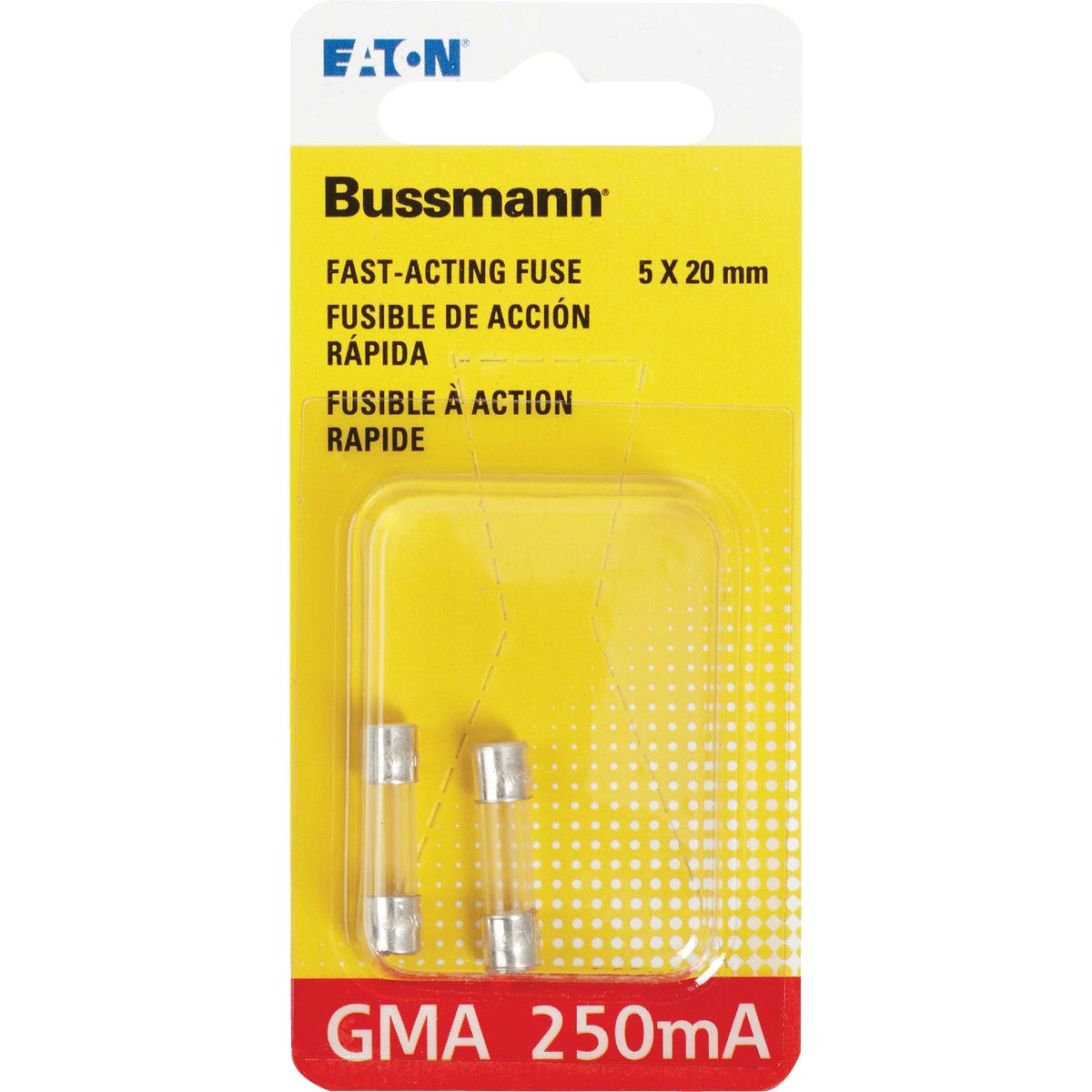 Bussmann 250A GMA Glass Tube Electronic Fuse (2-Pack)