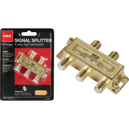 RCA Digital Plus 4-Way Coaxial Splitter