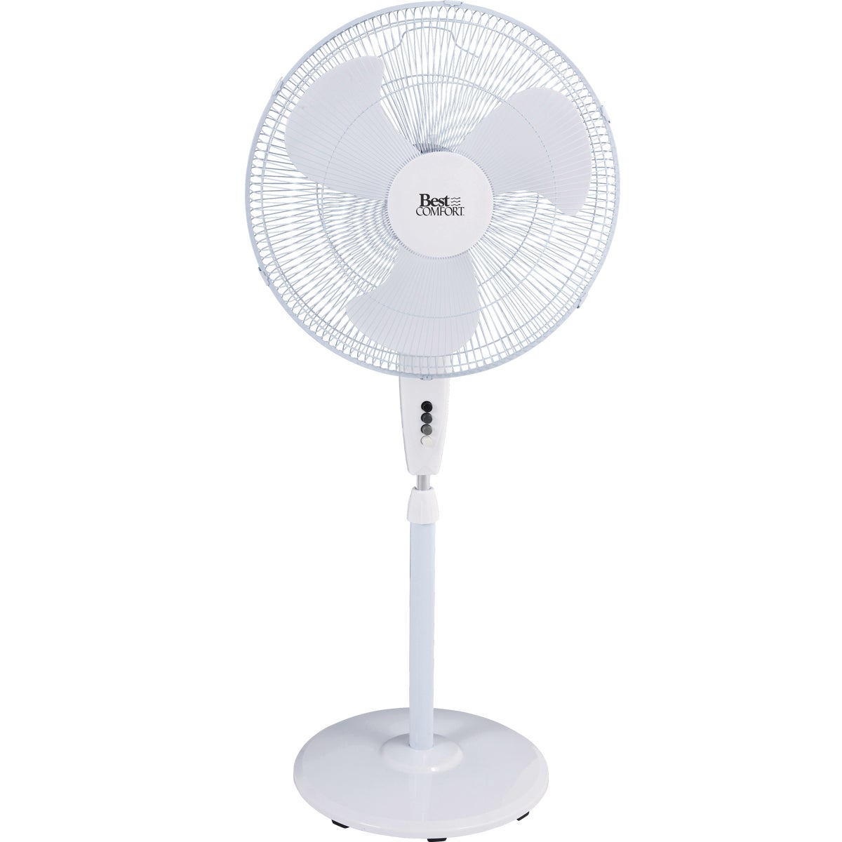 Best Comfort 18 In. 3-Speed 30 In. to 36 In. H. Oscillating Pedestal Fan