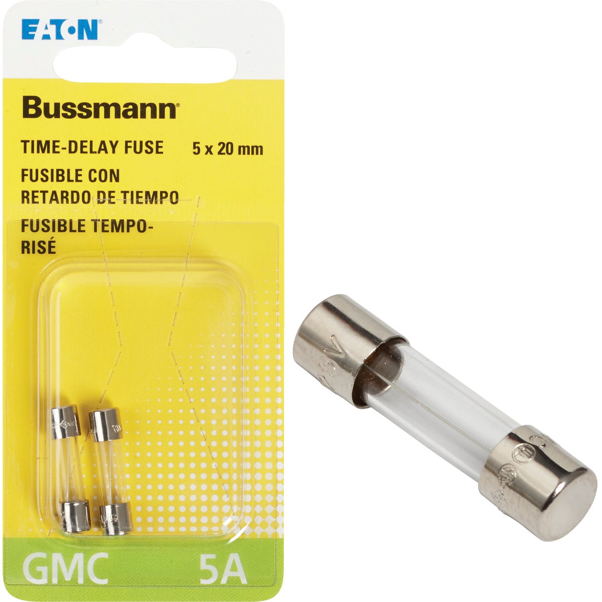 Bussmann 5A GMC Glass Tube Electronic Fuse (2-Pack)