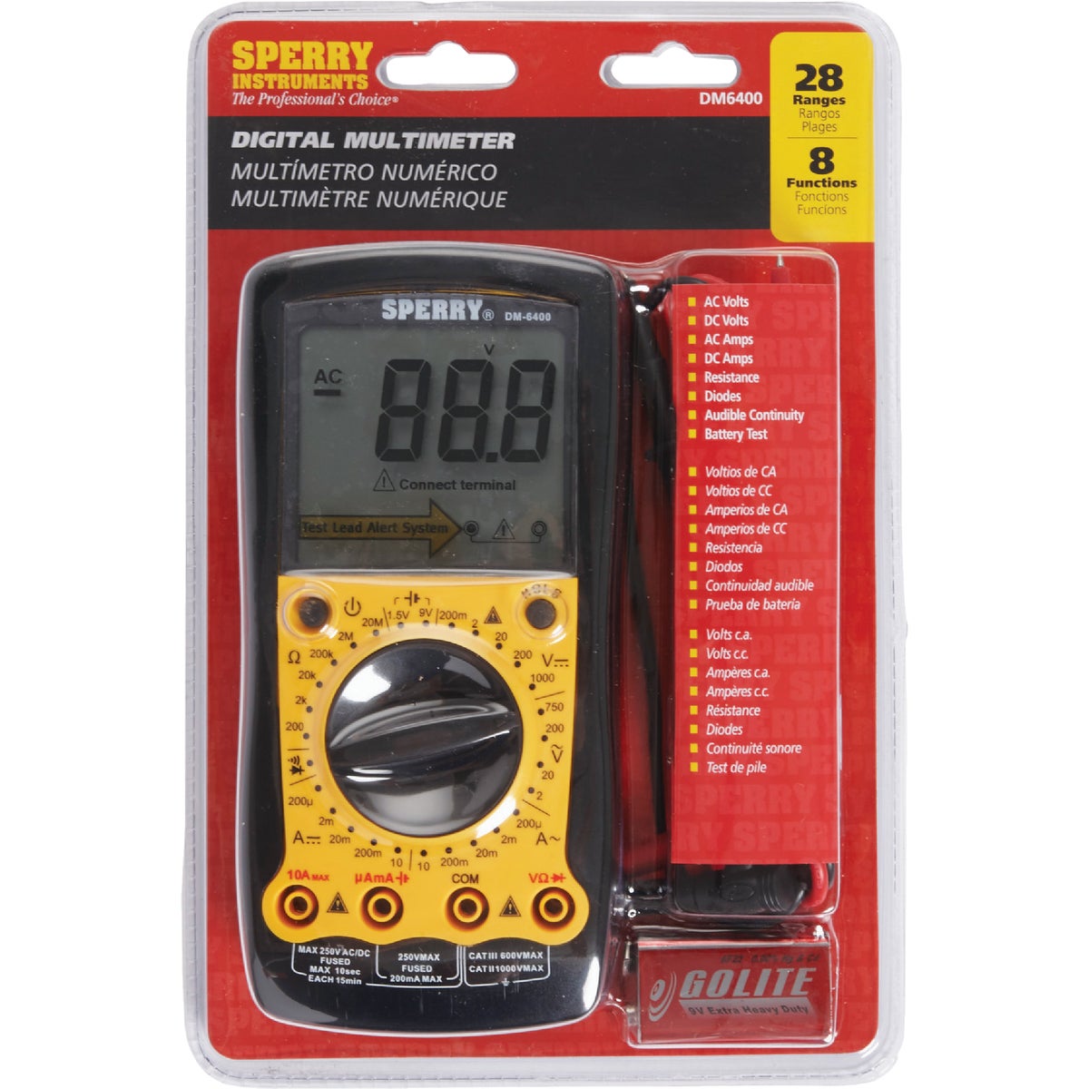 Gardner Bender Sperry 8-Function Digital Multimeter