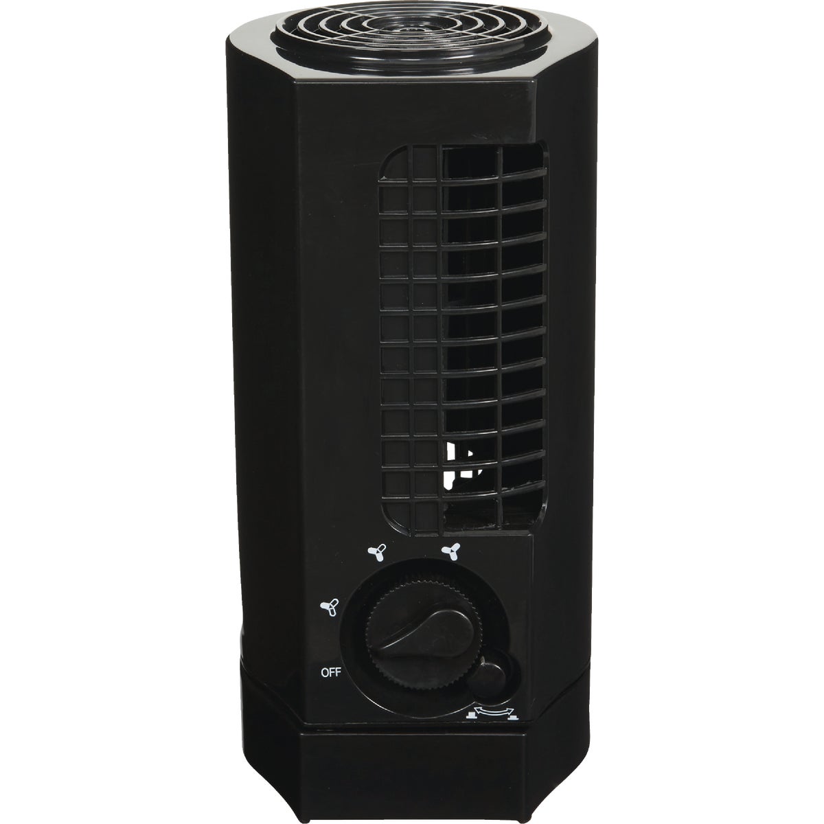 Best Comfort 12 In. 2-Speed Black Mini Tower Table Fan