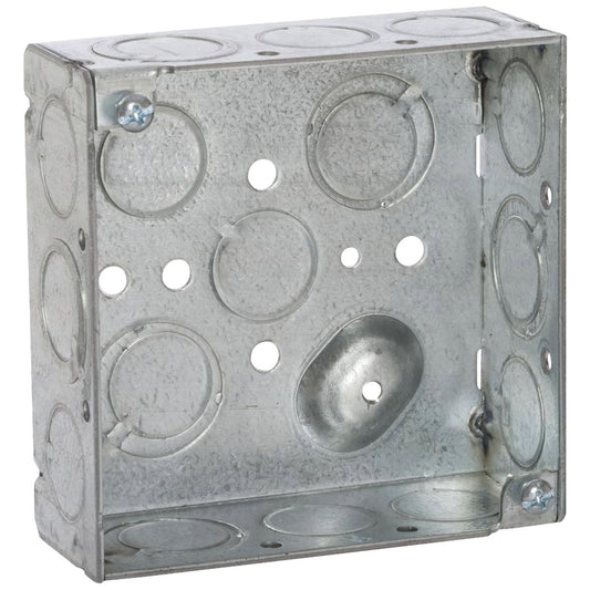 Raco Screw-On 4 In. x 4 In. Welded Steel Square Box