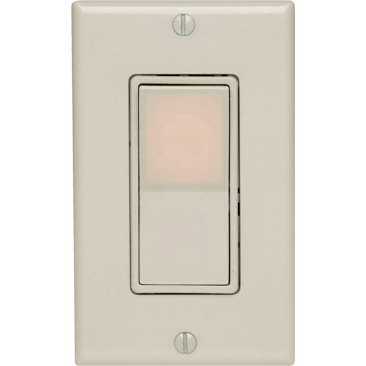 Leviton Decora Illuminated Rocker Light Almond 15A 3-Way Switch