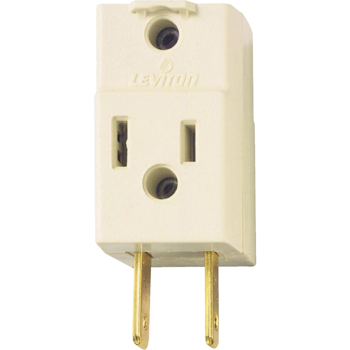Leviton Ivory 15A 3-Outlet Cube Tap
