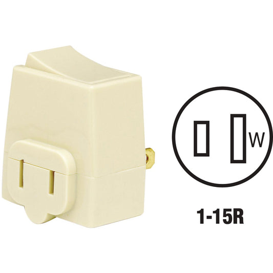 Leviton Ivory 13A Plug-In Switch Adapter