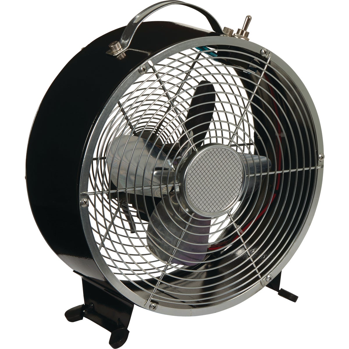 Best Comfort 9 In. 2-Speed Black Vintage Table Fan