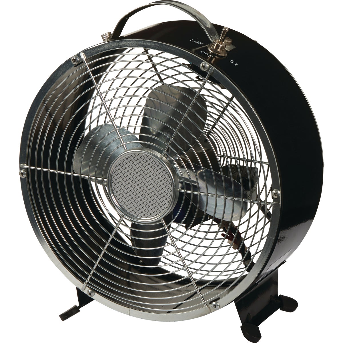 Best Comfort 9 In. 2-Speed Black Vintage Table Fan