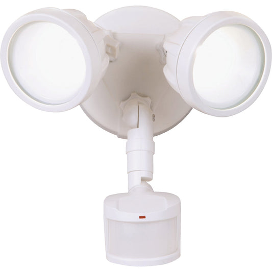 All-Pro White Motion Sensing Dusk To Dawn LED Floodlight Fixture