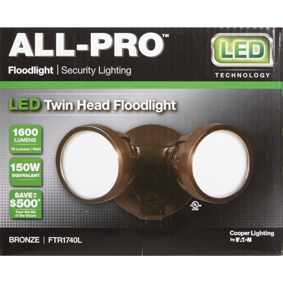 All-Pro Bronze LED Floodlight Fixture