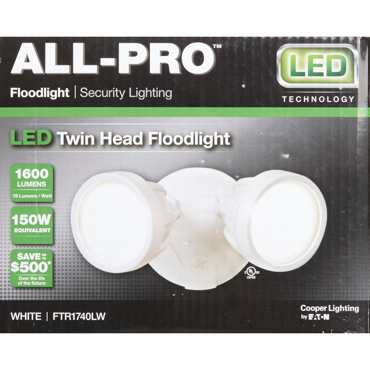 All-Pro White LED Floodlight Fixture