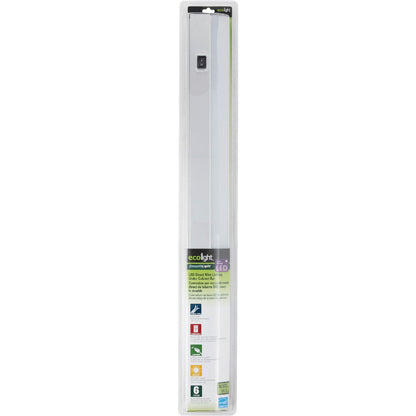 Good Earth Lighting Ecolight 24 In. Direct Wire Brushed Silver LED Under Cabinet Light