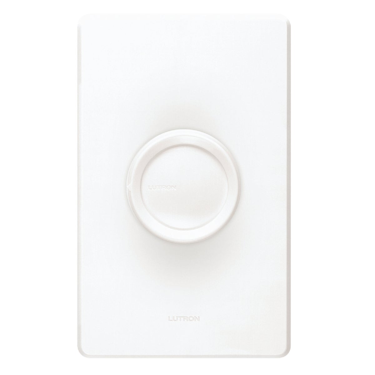 Lutron White/Ivory 600W Single-Pole Rotary Dimmer Switch