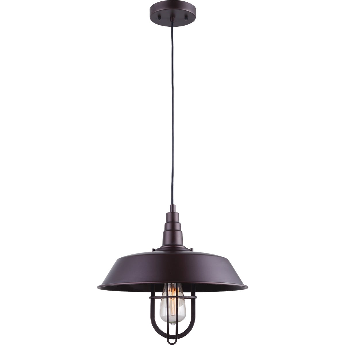 Home Impressions 1-Bulb Oil Rubbed Bronze Incandescent Vintage Style Pendant Light Fixture
