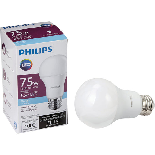 Philips 75W Equivalent Daylight A19 Medium LED Light Bulb