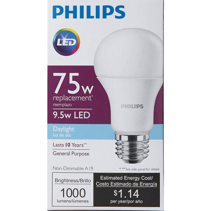 Philips 75W Equivalent Daylight A19 Medium LED Light Bulb