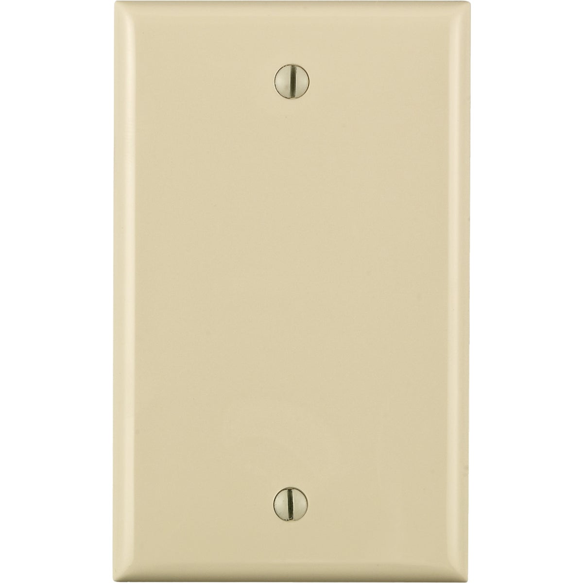 Leviton 1-Gang Standard Nylon Blank Wall Plate, Light Almond