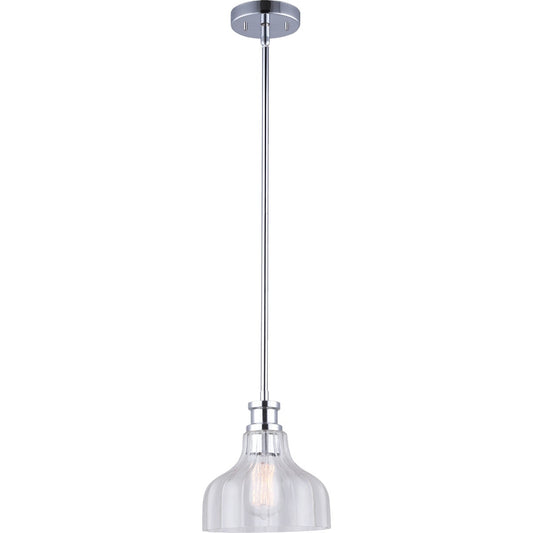 Home Impressions 1-Bulb Chrome Incandescent 8 In. Pendant Light Fixture