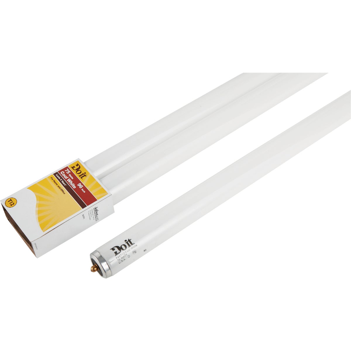 Do it 75W 96 In. Cool White T12 Single Pin Fluorescent Tube Light Bulb (2-Pack)