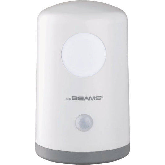 Mr. Beams White Hands Free Stand Anywhere Outdoor Battery Operated LED Light