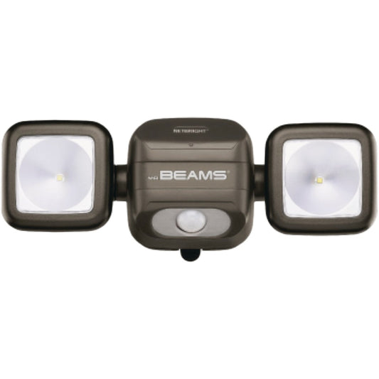 Mr. Beams Brown 500 Lm. LED Battery Operated Security Light Fixture