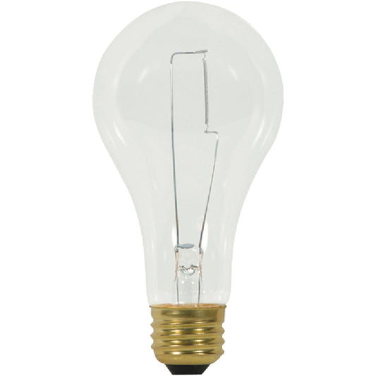Satco 150W Clear Soft White Medium Base A21 Dimmable Incandescent Light Bulb