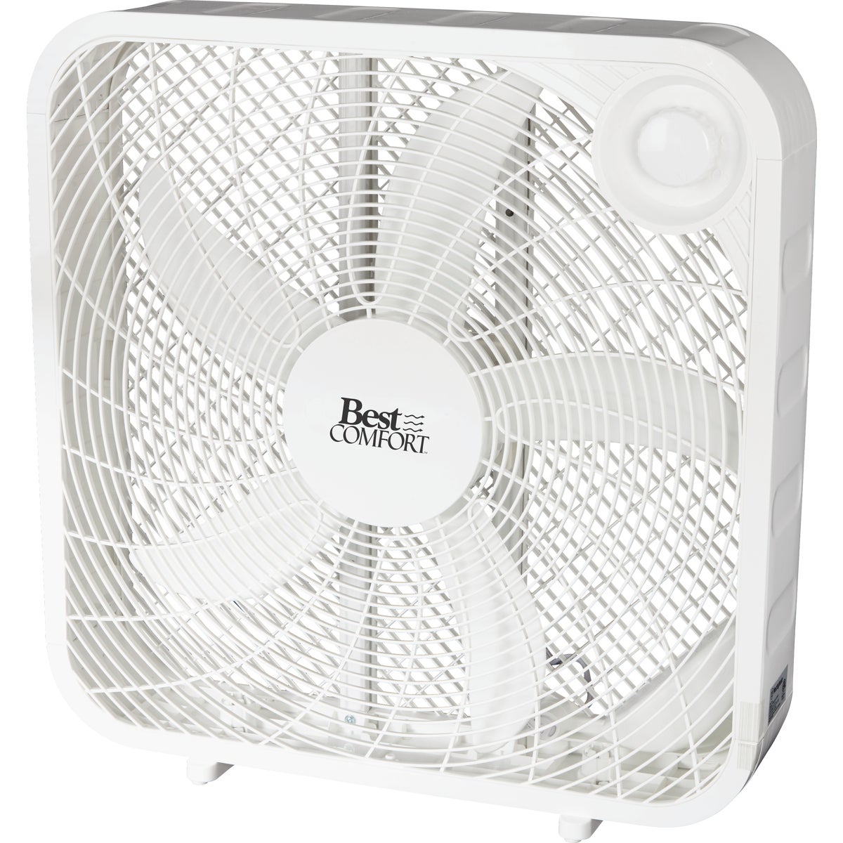 Best Comfort 20 In. 3-Speed White Box Fan