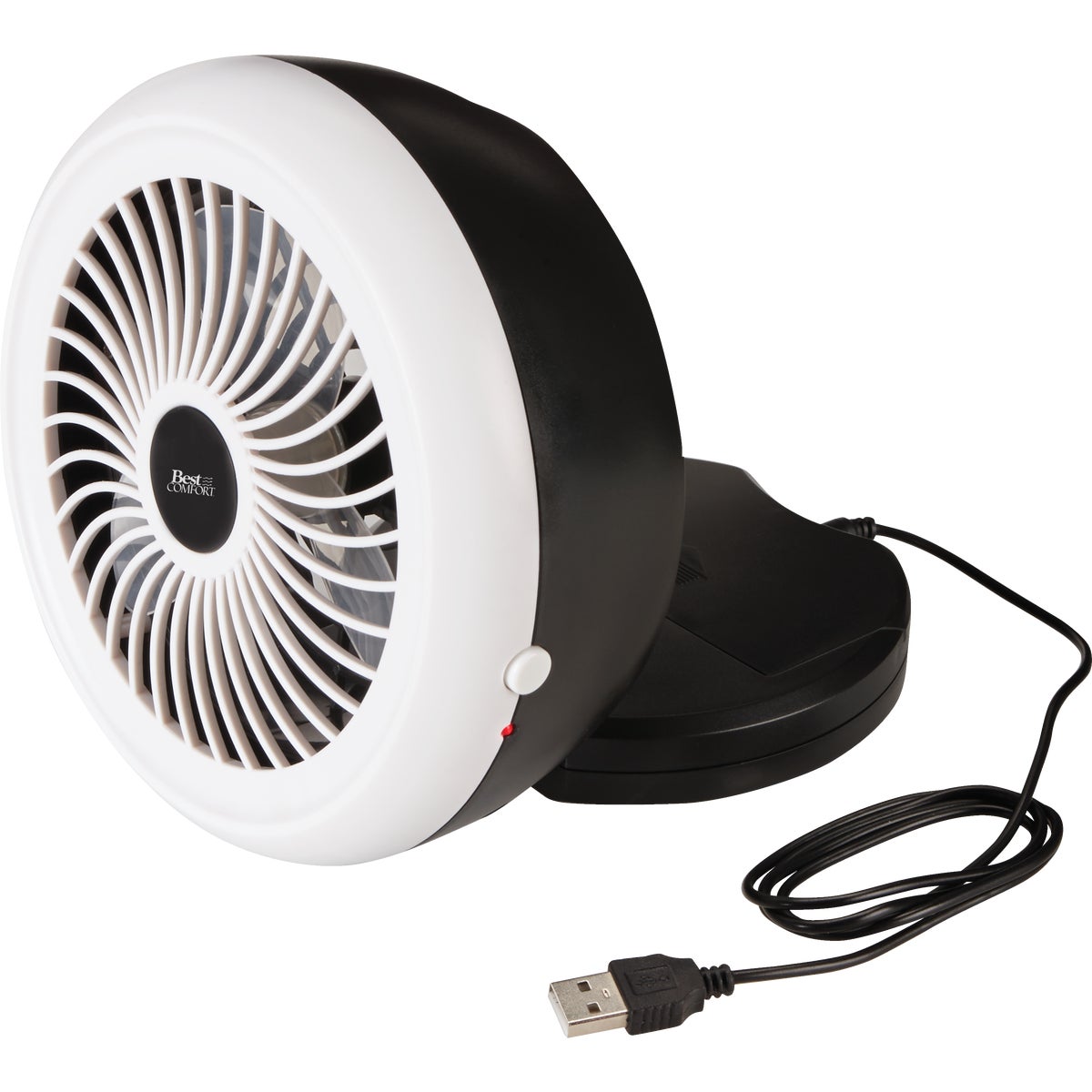 Best Comfort 6 In. 2-Speed Black & White Battery Operated Portable Fan