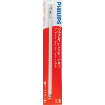 Philips 10W 16 In. Bright White T5 Miniature Bi-Pin Fluorescent Tube Light Bulb