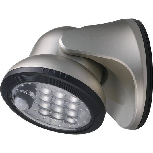 Light It Silver 275 Lm. LED Battery Operated Security Light Fixture