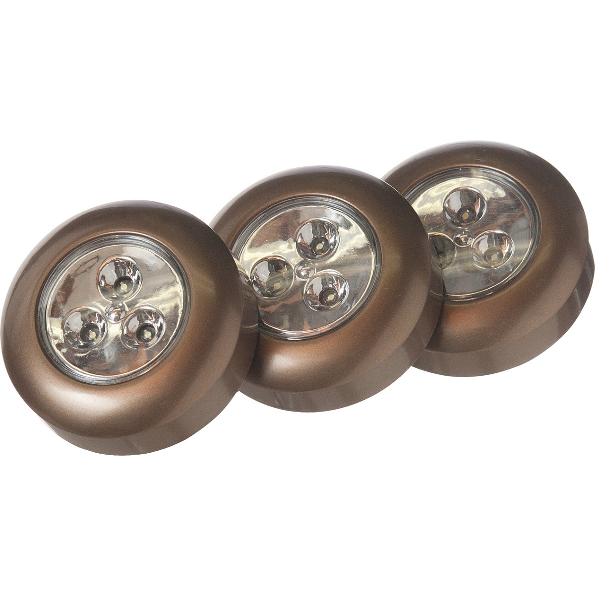 Light It 3-Bulb Bronze LED Battery Tap Light (3-Pack)