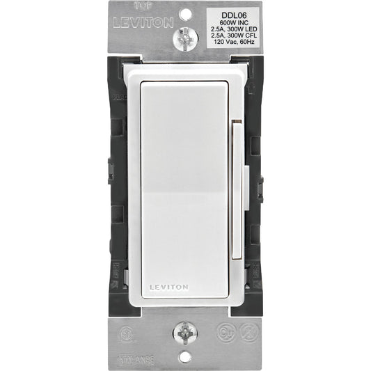 Leviton Decora 600W 120V Digital Rocker Dimmer Switch