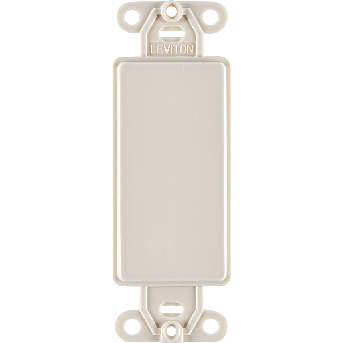 Leviton Decora QuickPort Light Almond Blank Wall Plate Insert