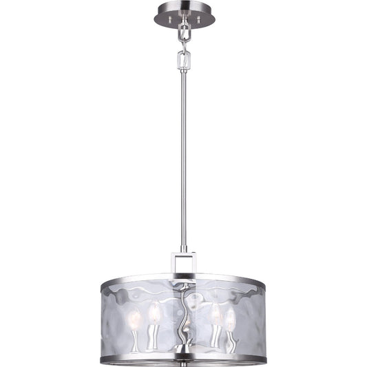 Home Impressions Cala 5-Bulb Brushed Nickel Incandescent Pendant Light Fixture