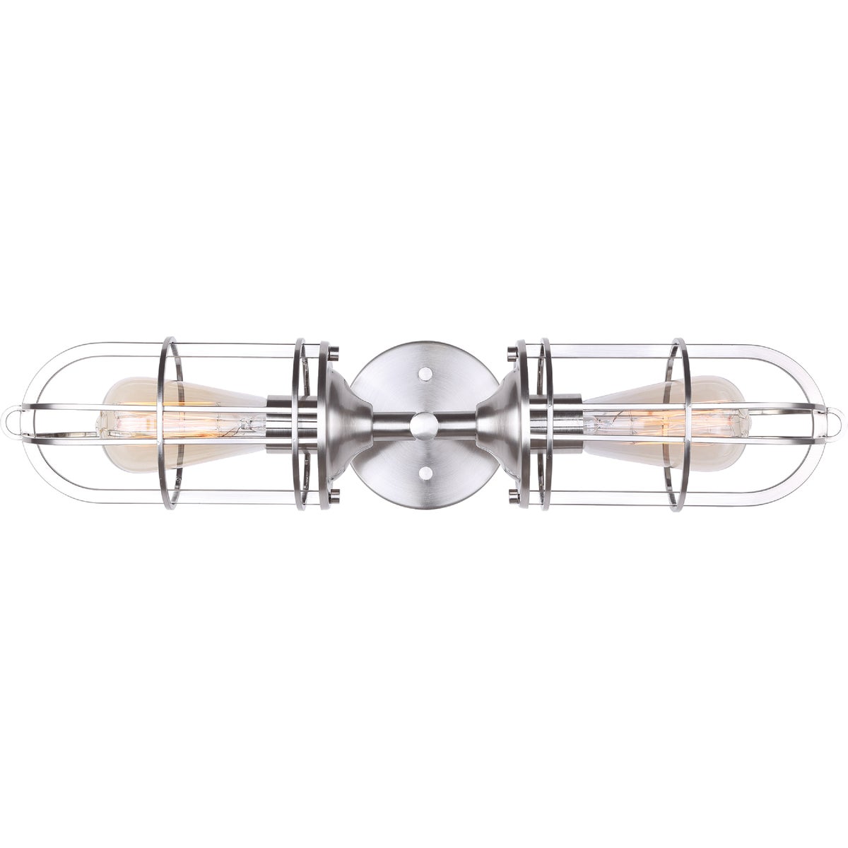 Home Impressions Indus 2-Bulb Brushed Nickel Wall Light Fixture