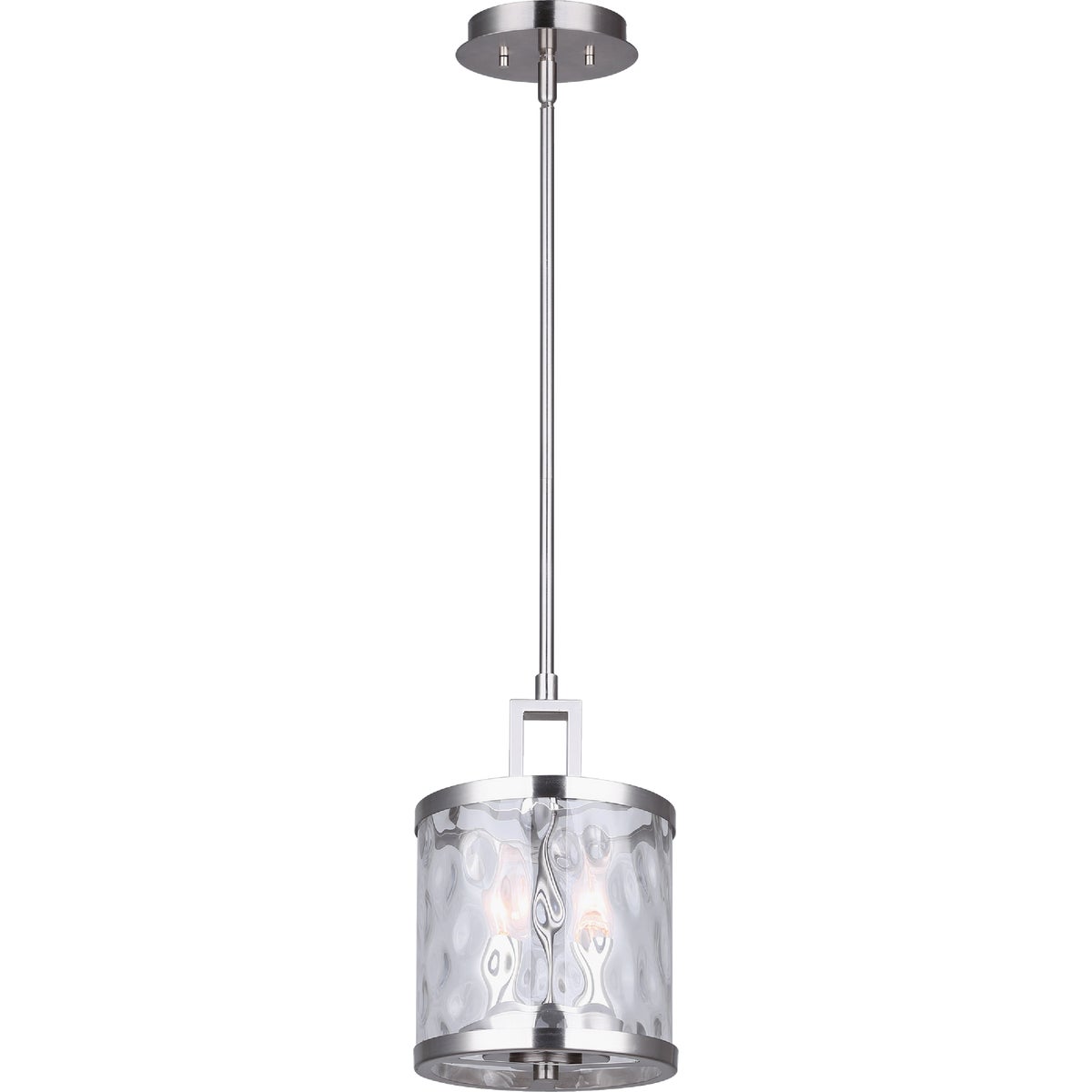 Home Impressions Cala 2-Bulb Brushed Nickel Incandescent Pendant Light Fixture