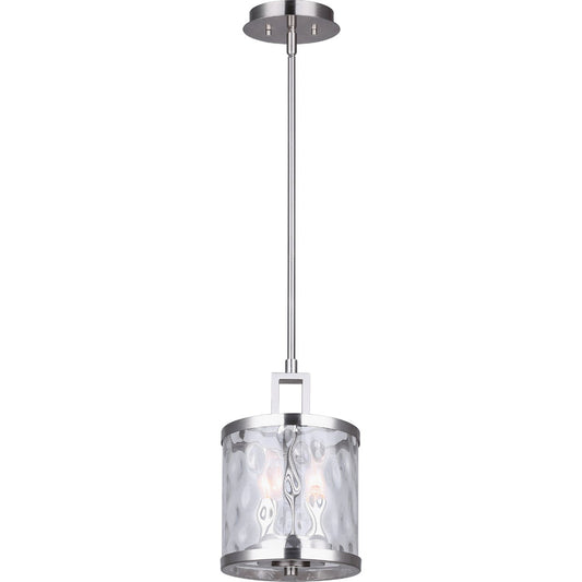 Home Impressions Cala 2-Bulb Brushed Nickel Incandescent Pendant Light Fixture