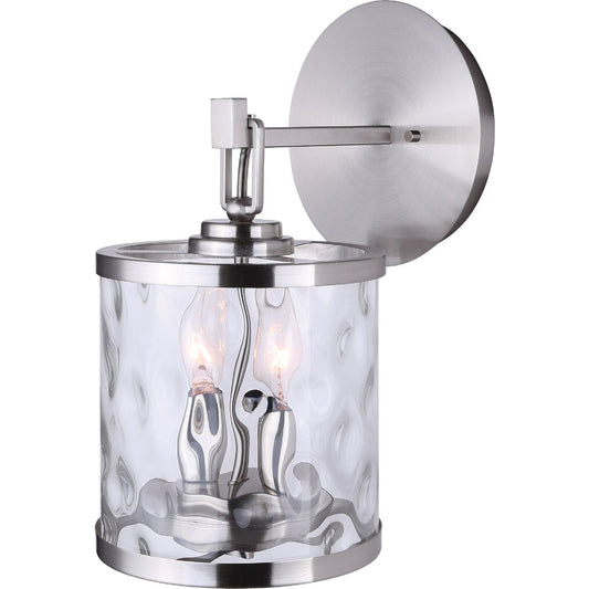 Home Impressions Cala 2-Bulb Brushed Nickel Wall Light Fixture