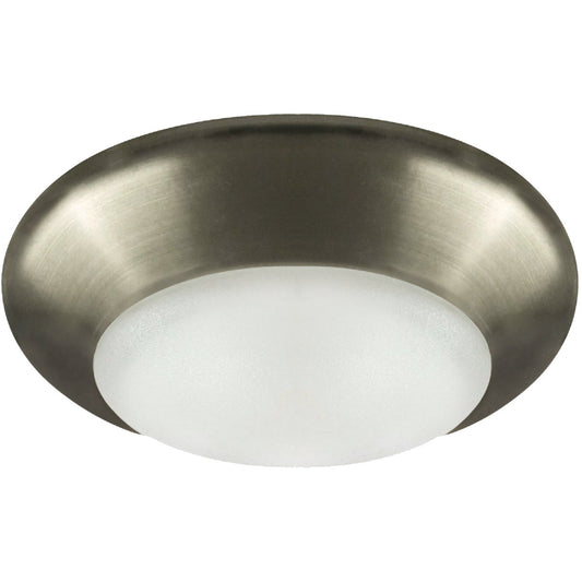 Canarm 4 In. Pewter LED Disc Flush Mount Light Fixture