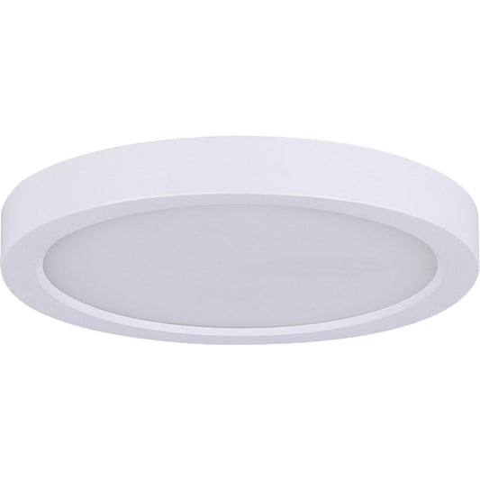Canarm 11 In. White LED Round Disc Flush Mount Light Fixture