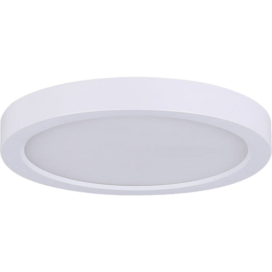 Canarm 15 In. White LED Round Disc Flush Mount Light Fixture