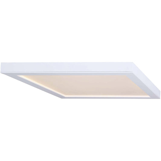 Canarm 15 In. White LED Square Disc Flush Mount Light Fixture