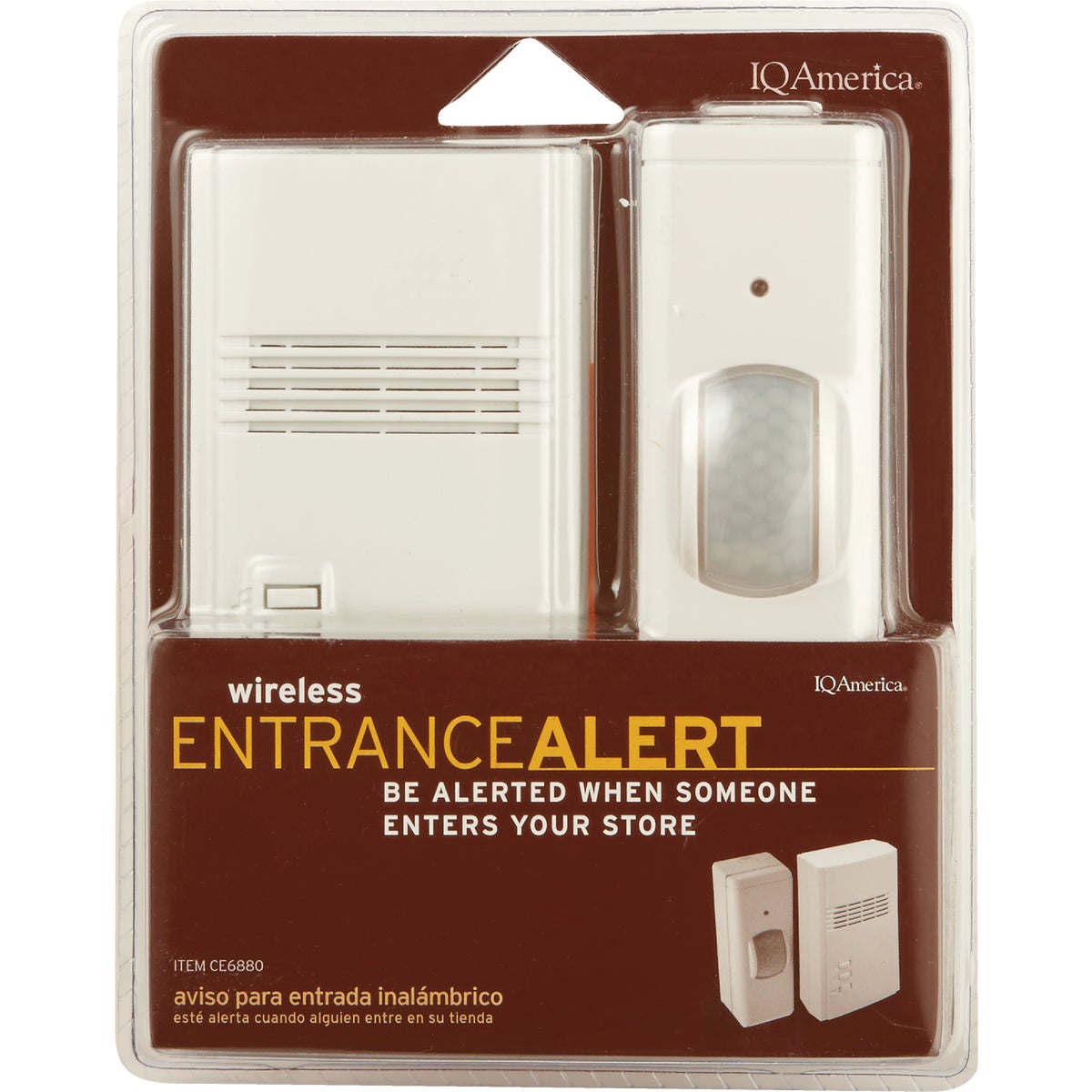 IQ America Motion Activated Entrance Alert Wireless Off-White Wireless Door Chime