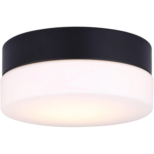 Canarm Jax 7-1/8 In. Black LED Flush Mount Light Fixture
