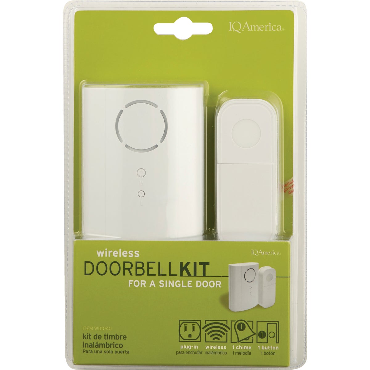 IQ America Plug-In White Wireless Door Chime