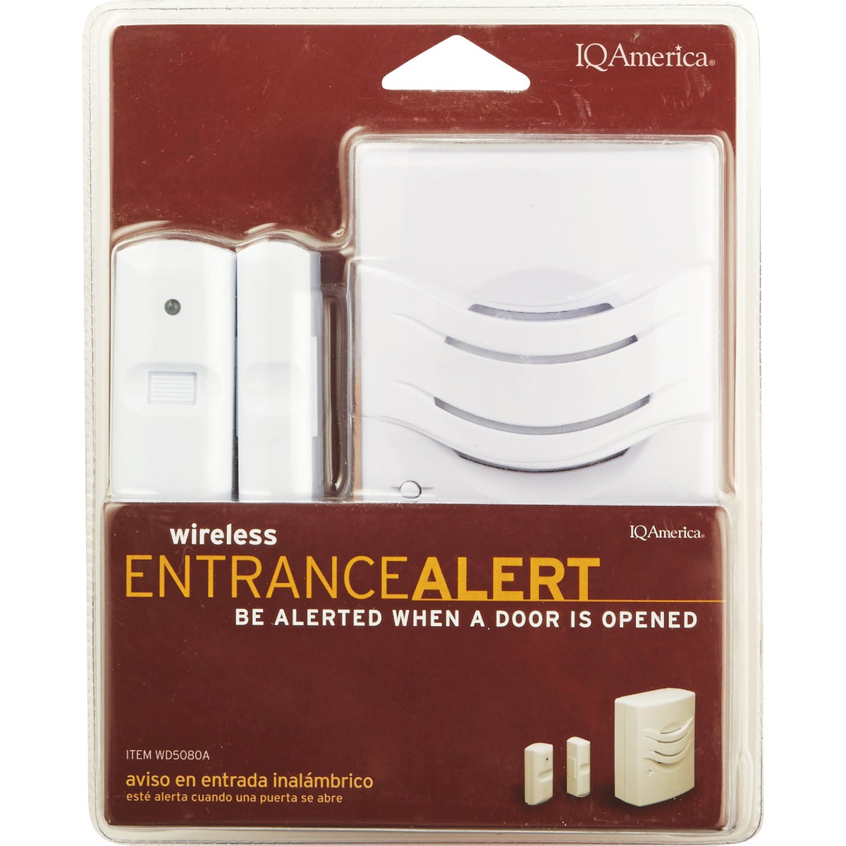 IQ America Entrance Alert Wireless White Door Chime