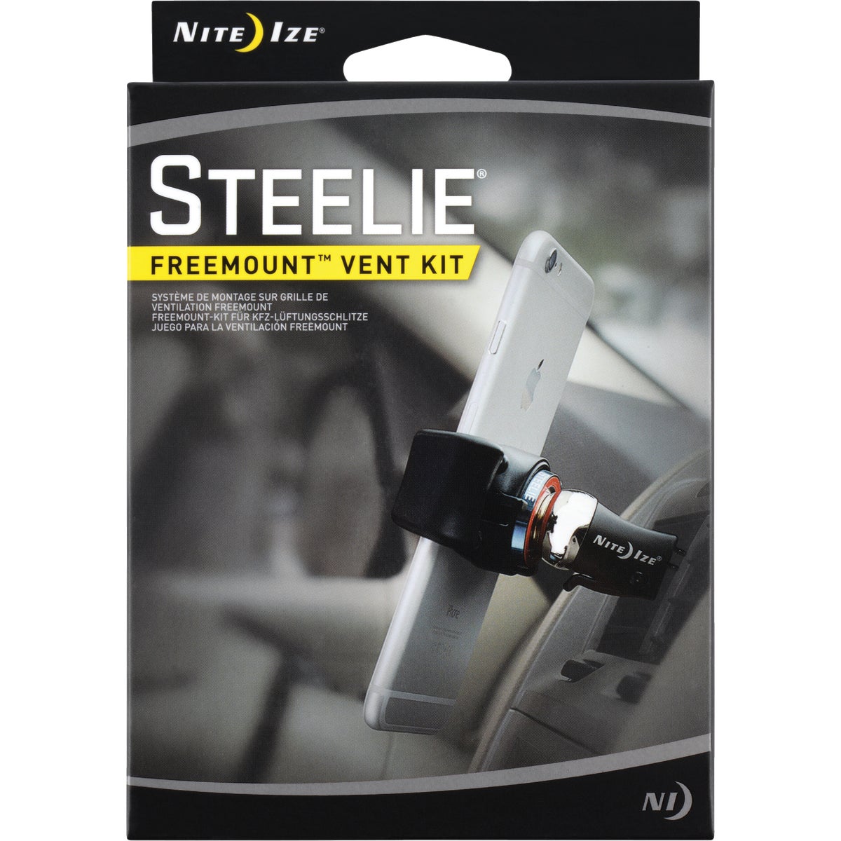 Nite Ize Steelie FreeMount Vent Kit Black Phone Holder