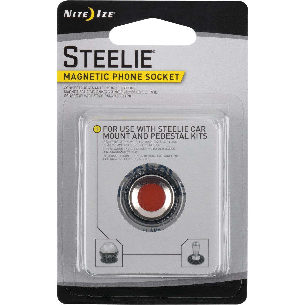 Nite Ize Steelie Magnetic Socket Black Phone Holder