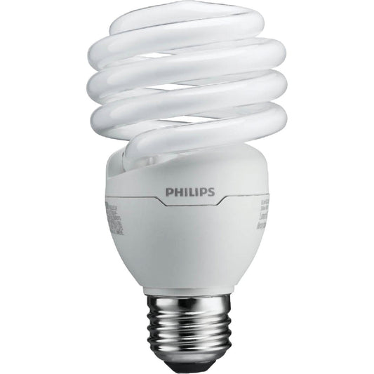 Philips Energy Saver 100W Equivalent Bright White Medium Base T2 Spiral CFL Light Bulb