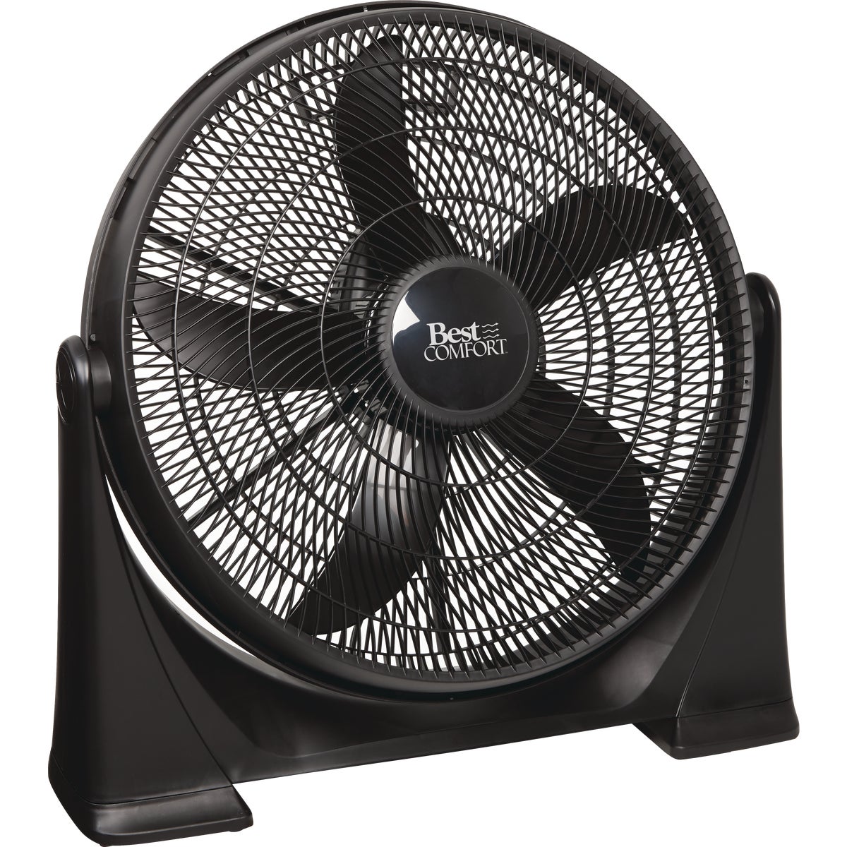 Best Comfort 20 In. 3-Speed Black Floor Fan